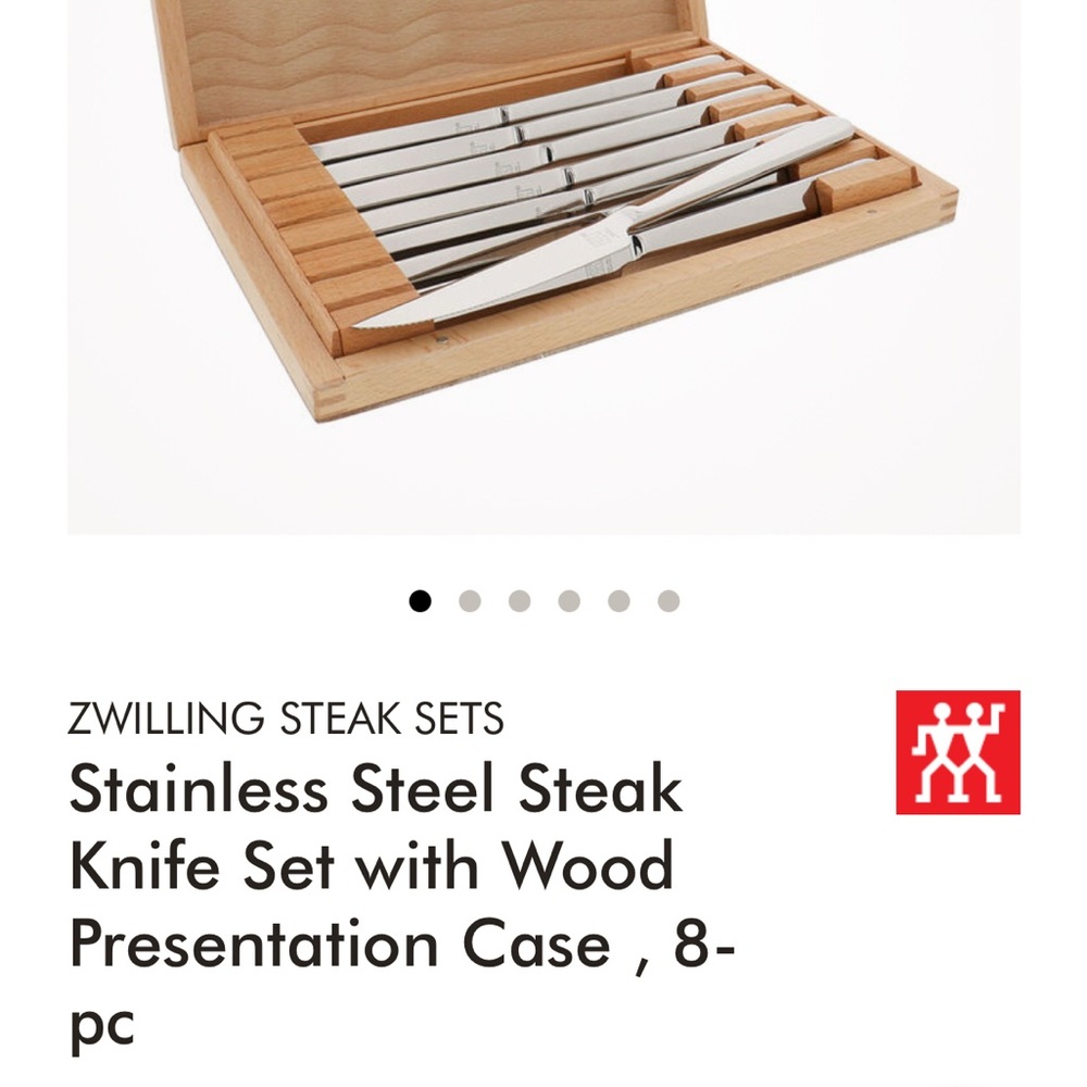 Zwilling Stainless Steel Steak Knife Set